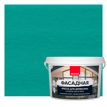 картинка NEOMID Фасадная краска для древесины  от магазина Огнекор